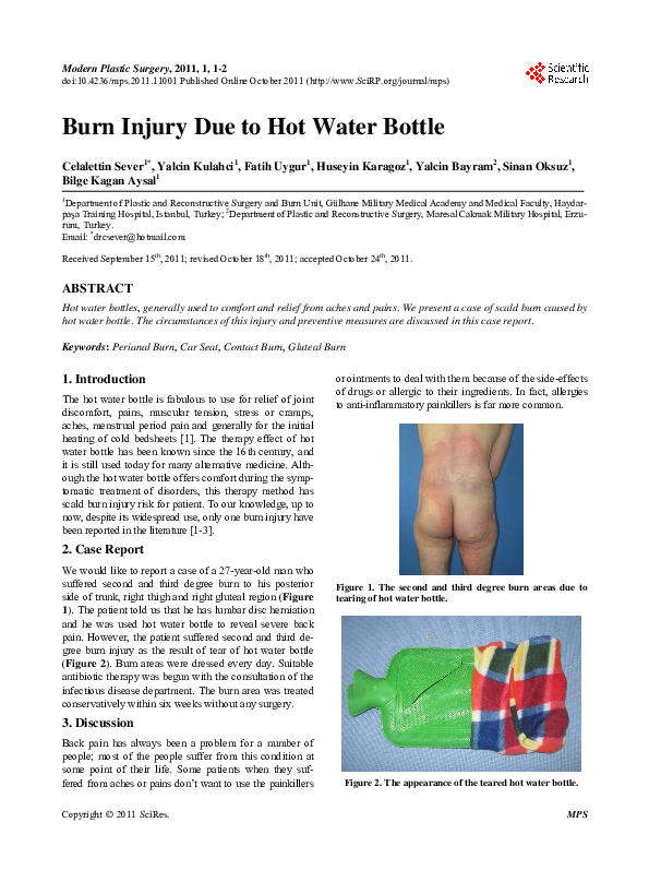 (PDF) Burn Injury Due to Hot Water Bottle Amber SCIRP Academia.edu