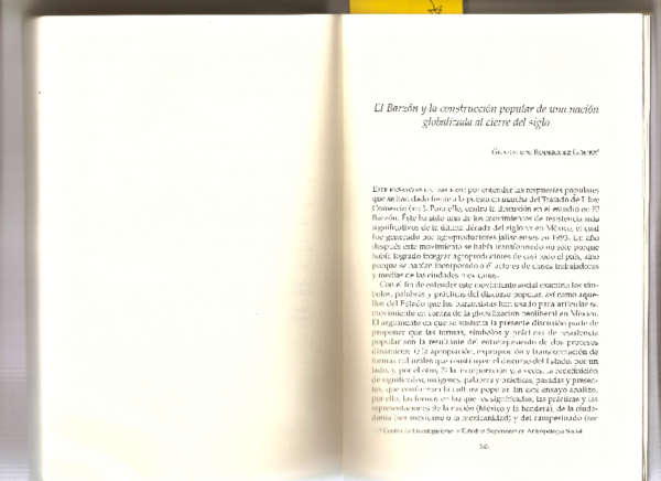 (PDF) Making a Globalized Nation in the Countryside: El Barzon, A ...