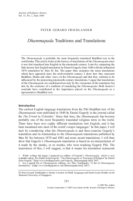 Dhammapada Gil Fronsdal Pdf