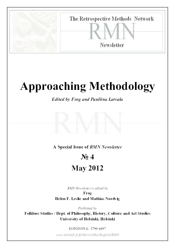 Gardeła L. (2012) Entangled worlds. Archaeologies of ambivalence in the Viking Age - PhD thesis summary, Retrospective Methods Network Newsletter 4, 229-233.