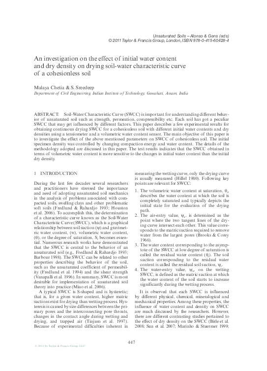 (PDF) 1. An Investigation on the Effect of Initial Water Content and ...