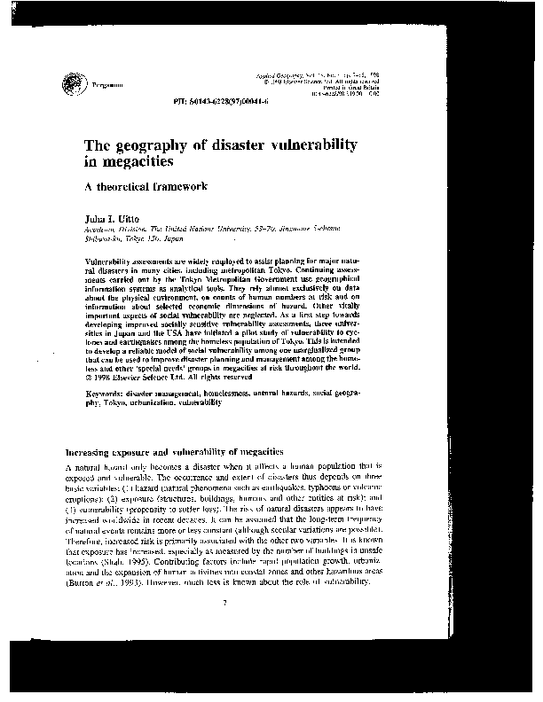 Megacities notes picture