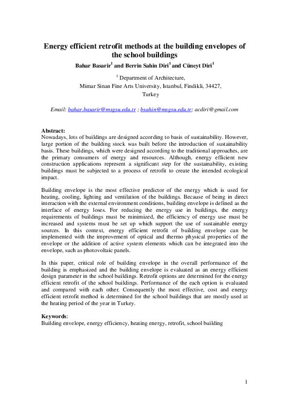 (PDF) Energy efficient retrofit methods at the building envelopes of ...