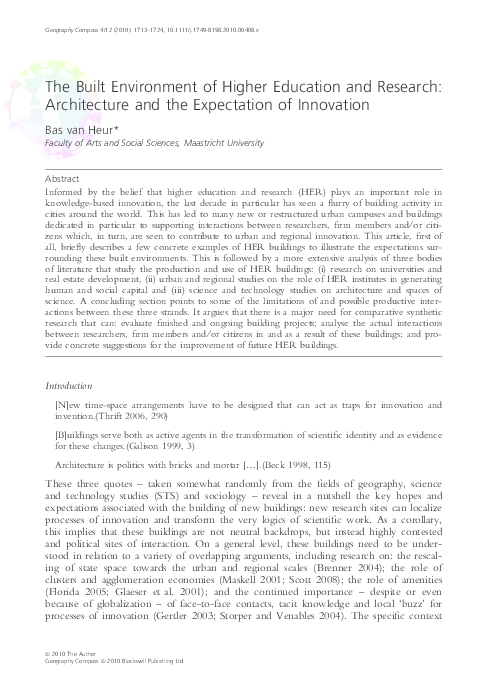 (PDF) 2010 - The Built Environment of Higher Education and Research ...