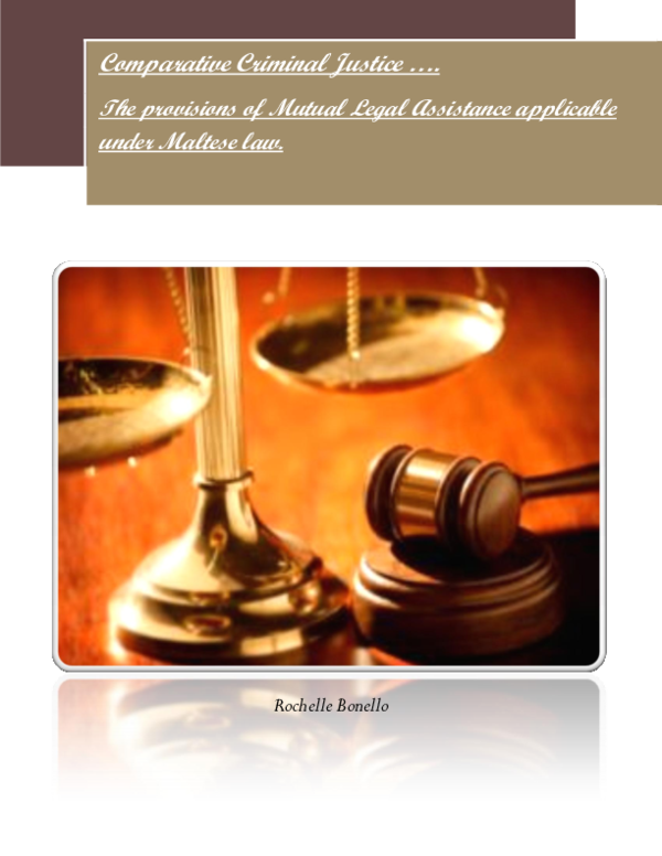 (PDF) The provisions of Mutual Legal Assistance Applicable under the ...