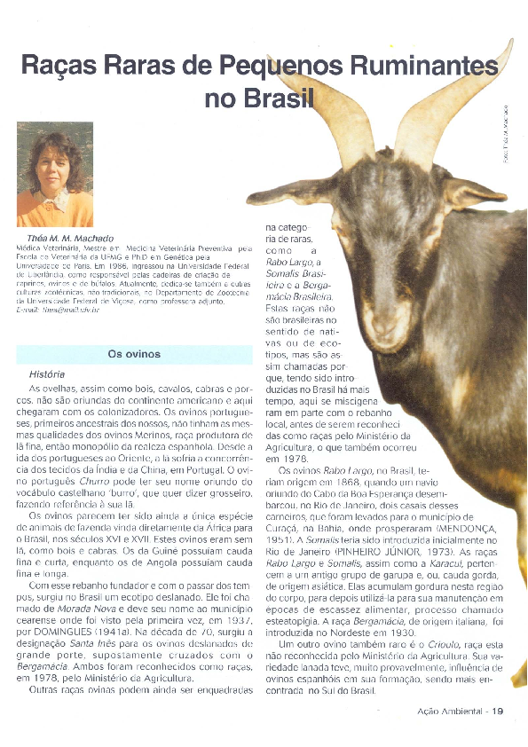 (PDF) Raças raras de pequenos ruminantes no Brasil / Rare breeds of ...