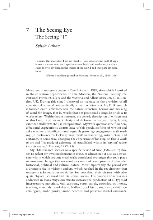 (PDF) The Seeing Eye The Seeing 