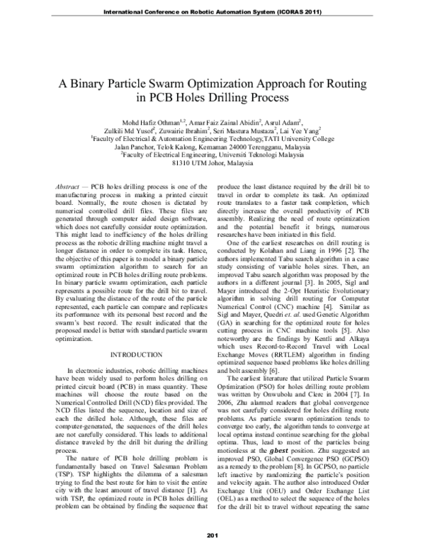 (PDF) A Binary Particle Swarm Optimization Approach for Routing in PCB ...