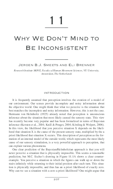 (PDF) Why we don't mind to be inconsistent