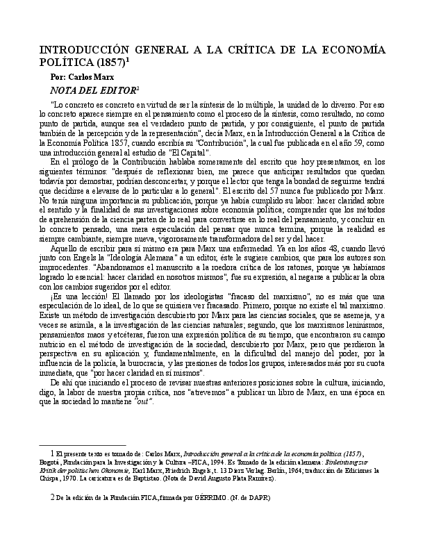 (PDF) Contribución a la crítica de la economía política Giovanny Villalva Academia.edu