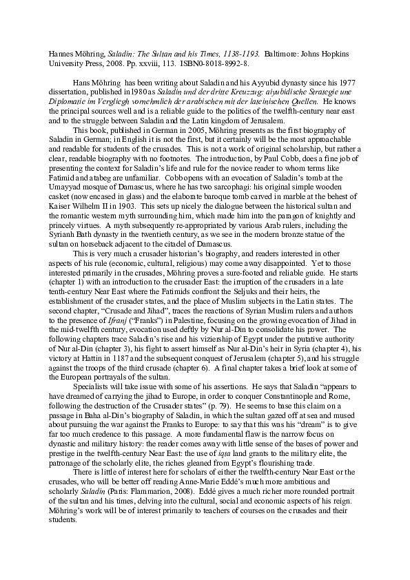 Saladin essay picture