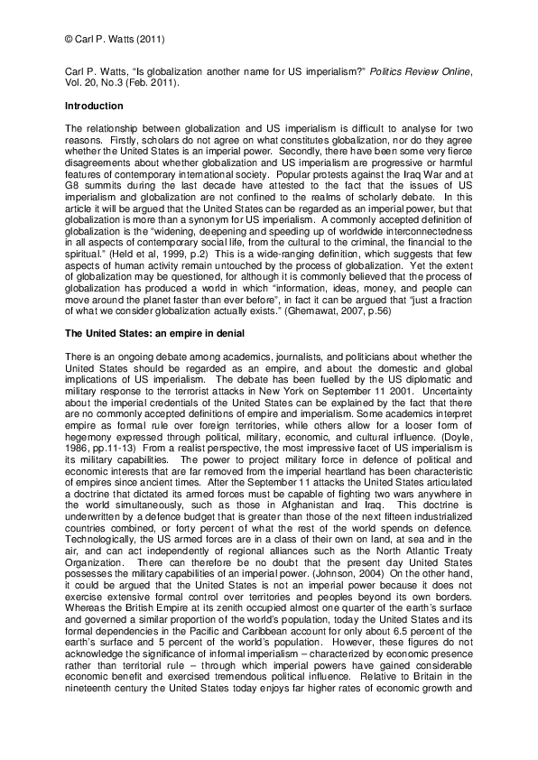 Globalization colonialism essay picture