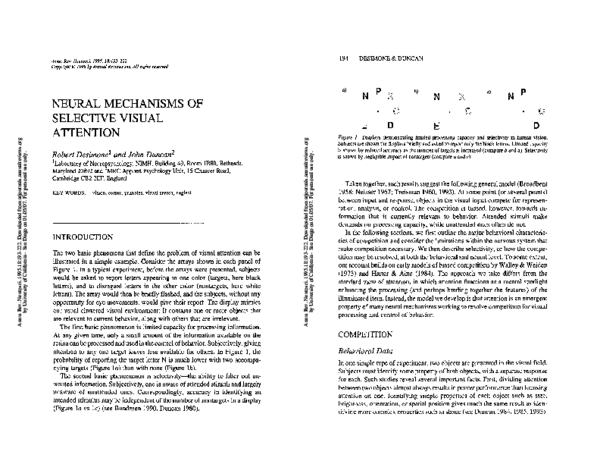 (PDF) Neural mechanisms of selective visual attention