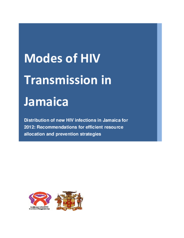 (PDF) Modes of HIV Transmission in Jamaica Lovette Byfield Academia.edu