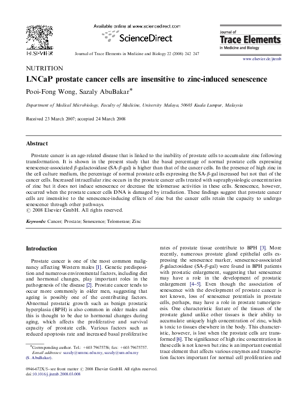 zinc y cancer de prostata zinc y cancer de prostata