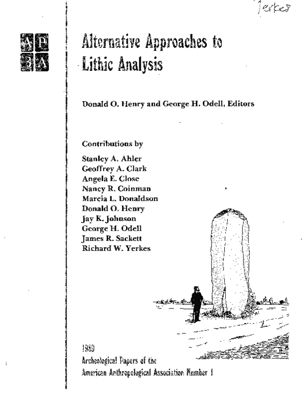 Pdf Lithic Analysis And Activity Patterns At Labras Lake