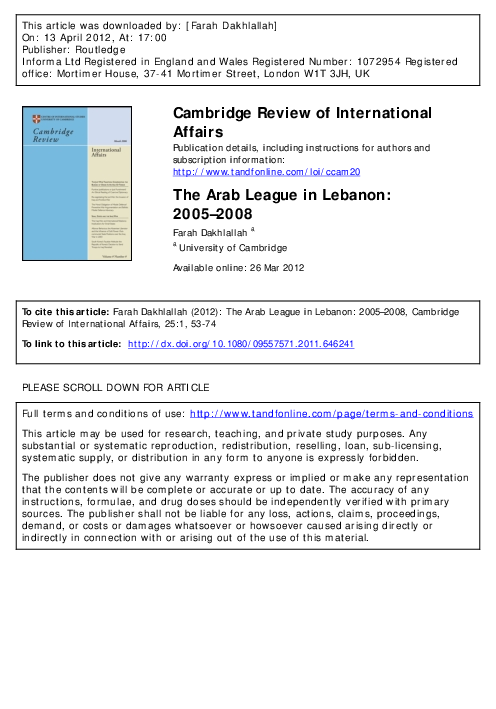 Arab league essay picture