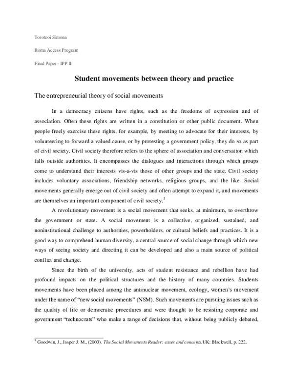 (PDF) Student Movements