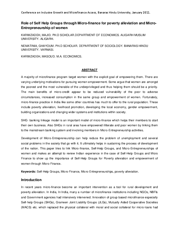 pdf-role-of-self-help-groups-through-micro-finance-for-poverty