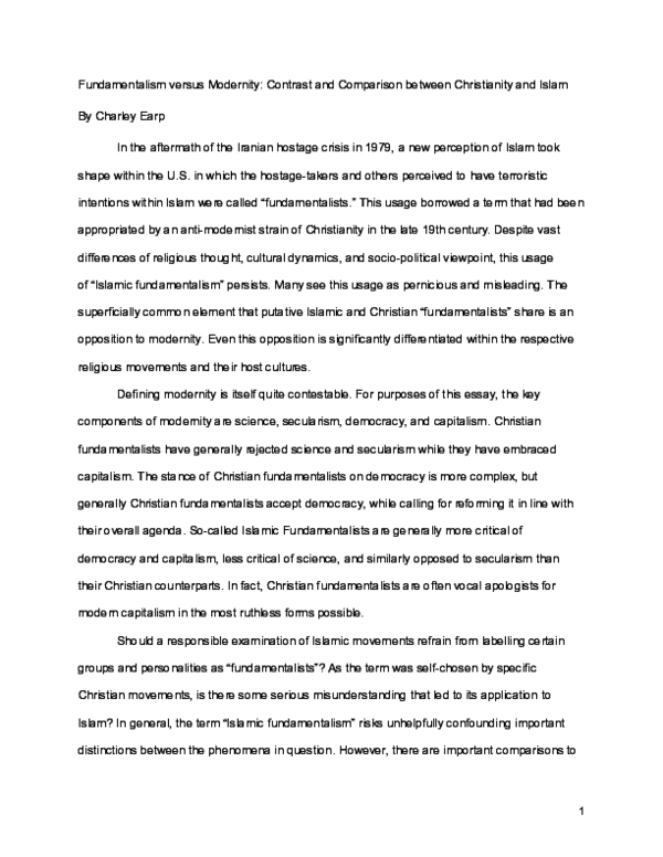 Fundamentalist beliefs image