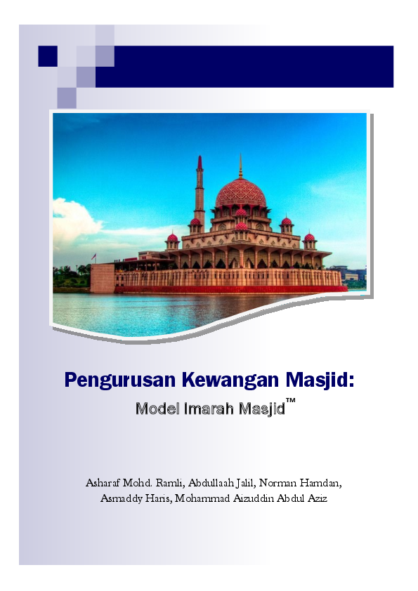 (PDF) Pengurusan Kewangan Masjid: Model Imarah Masjid
