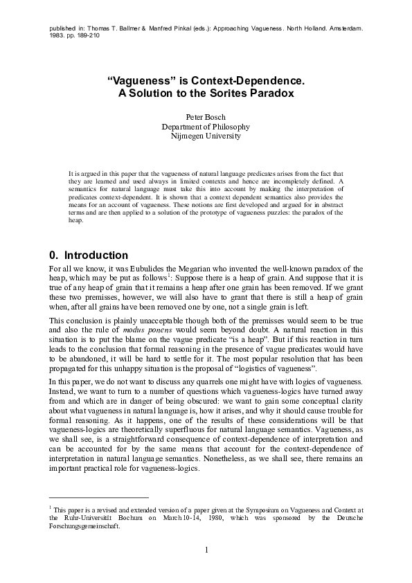 Sorites paradox meaning image