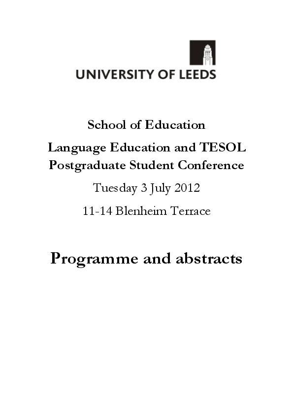 (PDF) English Language Teacher Beliefs and the teaching of Speaking ...
