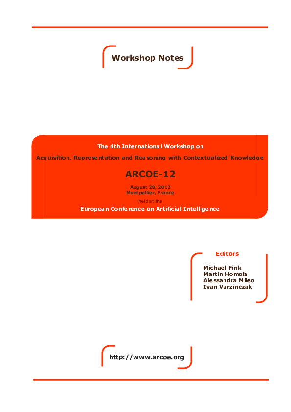 (PDF) Context on the Semantic Web: Why and How