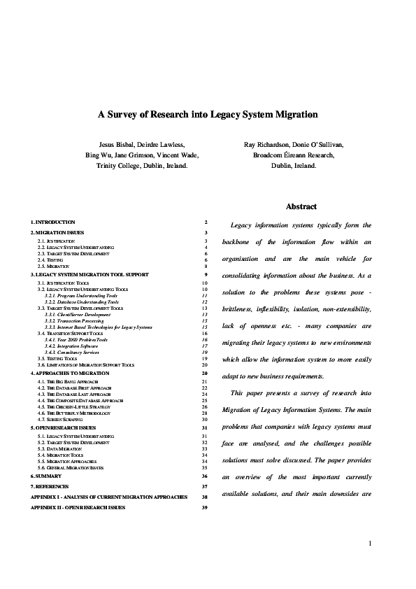 Legacy system essay picture