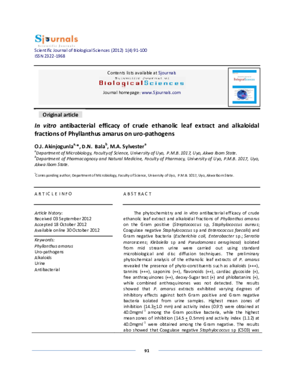 (PDF) In vitro antibacterial efficacy of crude ethanolic leaf extract ...