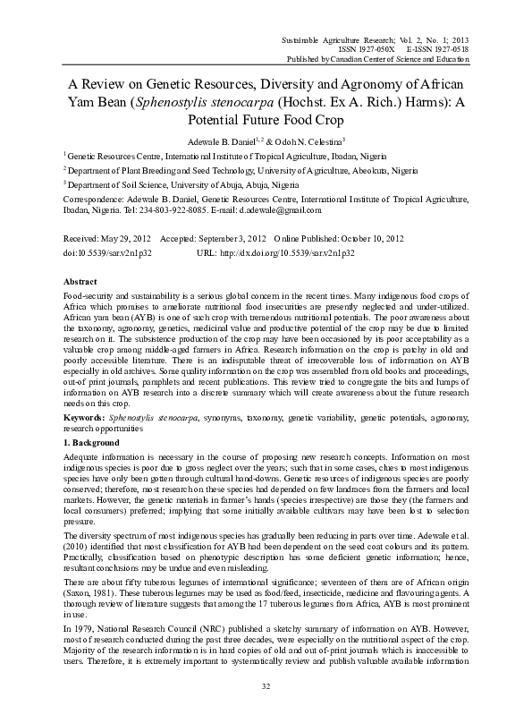 Health benefits of african yam bean pdf image