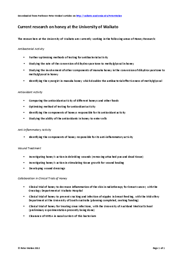 Research paper honey image