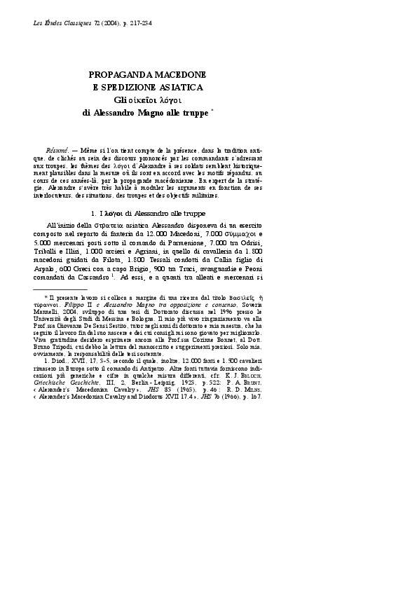 (PDF) Propaganda Macedone e spedizione asiatica.