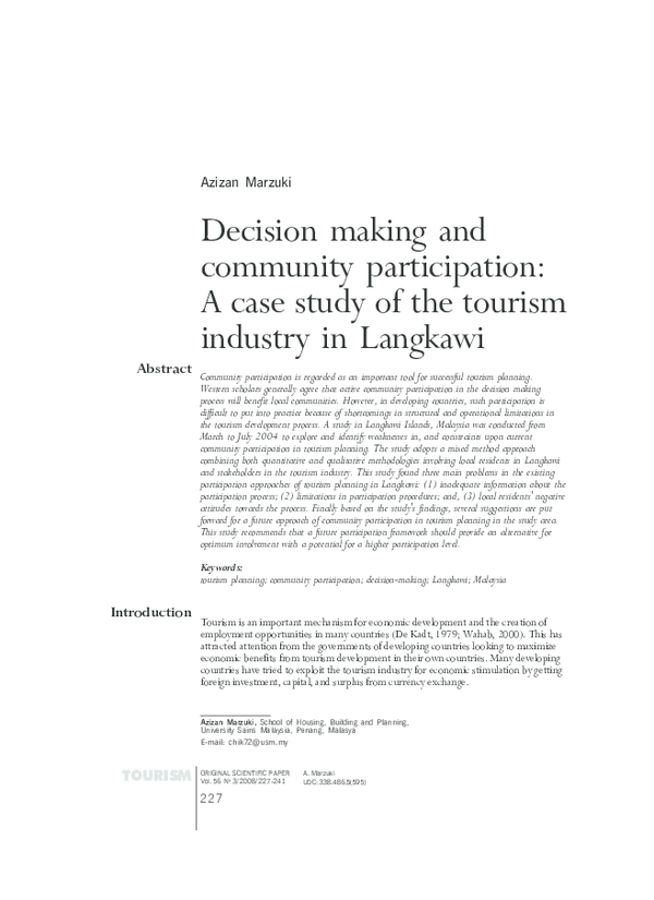 Case analysis related to current trends and issues of tourism and hospitality picture