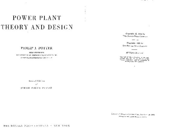 (PDF) Power plant theory and design