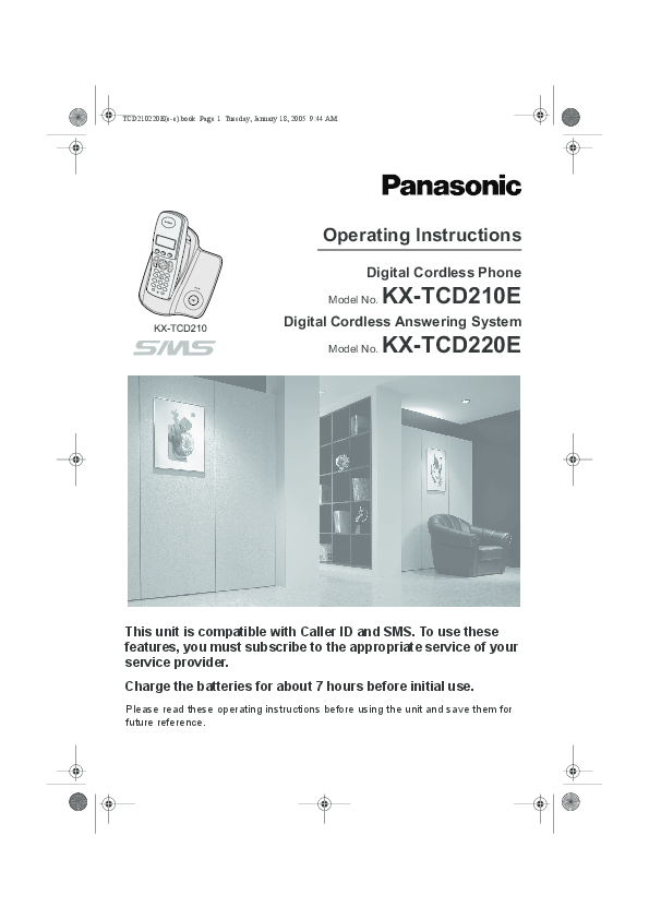 (PDF) PDF Operating Manual for PanasonicKXTCA220E / KXTCA122E / KX