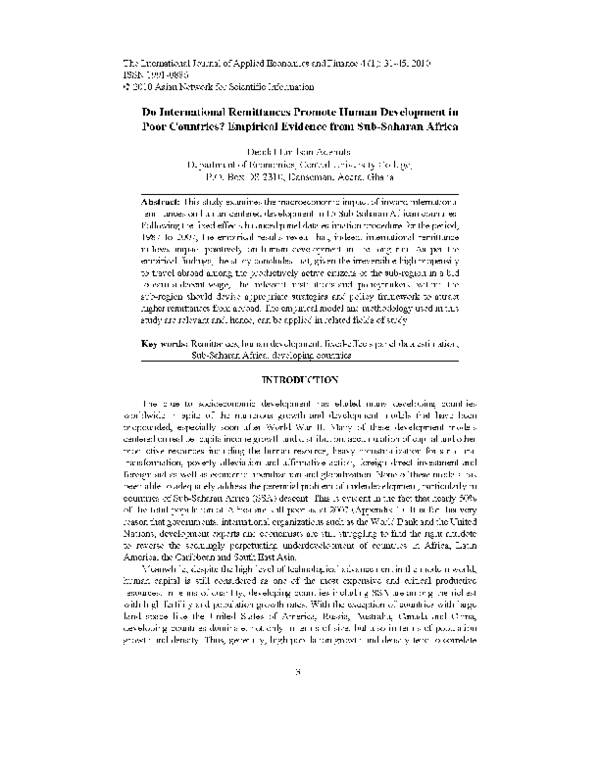 Impact of remittances on economic growth of pakistan image