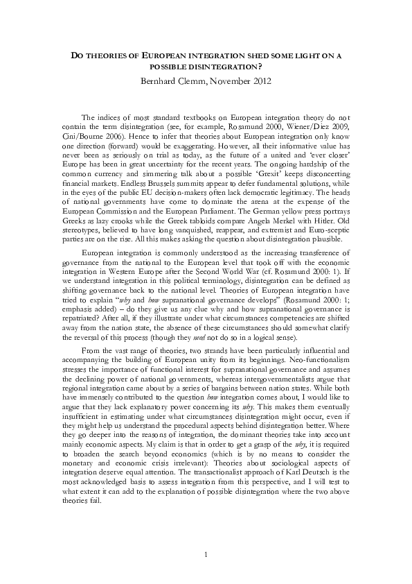 Disintegration essay picture