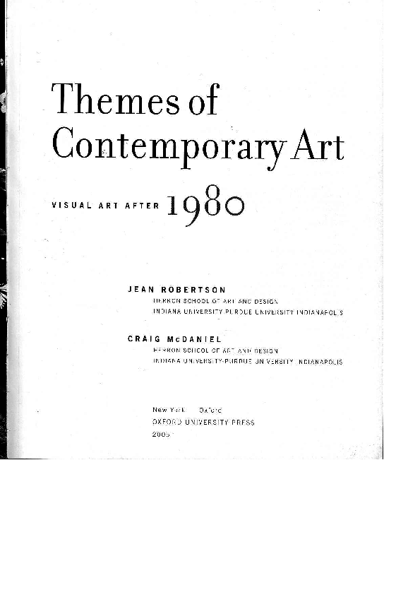 (PDF) Themes in contemporary art Vasilis Nousis Academia.edu
