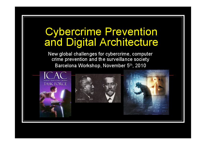 (PDF) Cybercrime Prevention and Digital Architecture