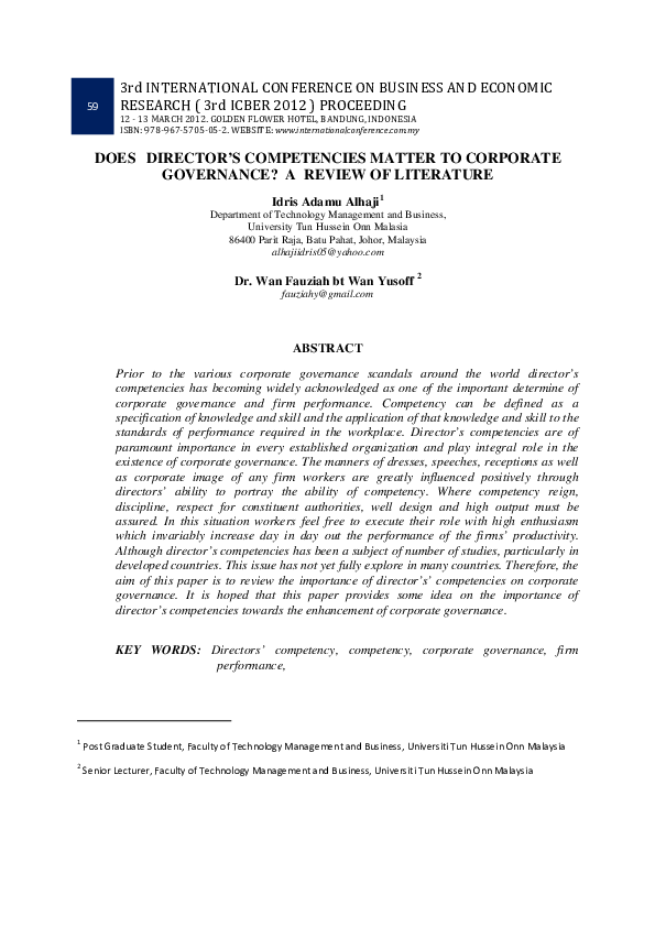 Corporate governance research papers picture