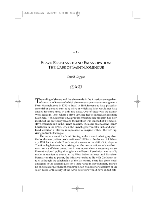 Slave resistance essay picture