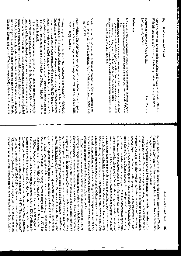 (PDF) Comparative review of WELLENS, Ineke, 2005. An Arabic Creole in ...
