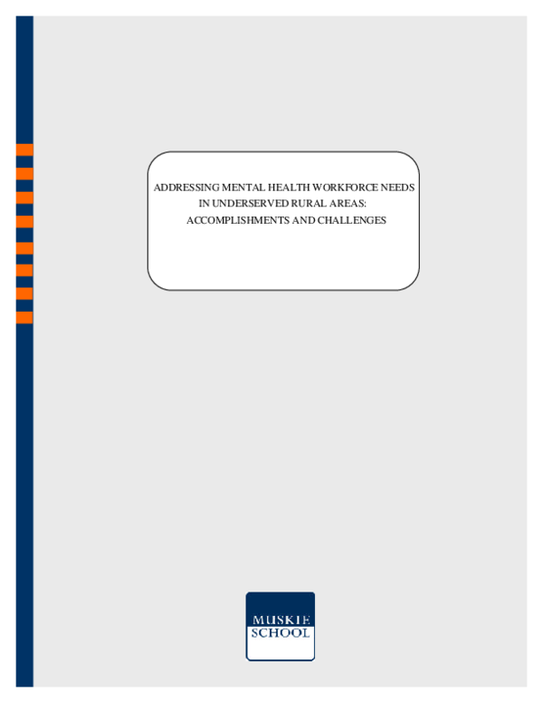 (PDF) ADDRESSING MENTAL HEALTH WORKFORCE NEEDS IN UNDERSERVED RURAL ...