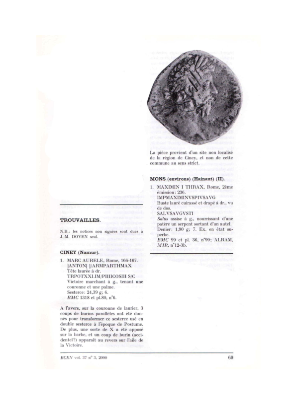 Pdf Trouvailles Ciney Namur Mons Hainaut Jean Marc Doyen Academia Edu