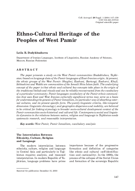 Ethno cultural heritage definition picture