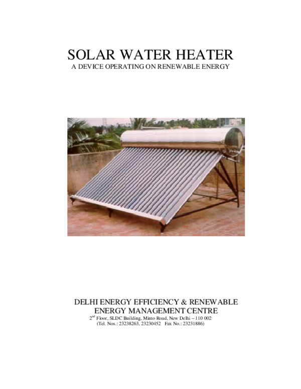 (PDF) SOLAR WATER HEATER