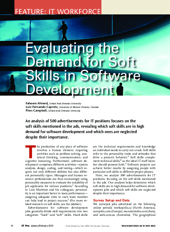 (PDF) Evaluating the Demand for Soft Skills in Software Development
