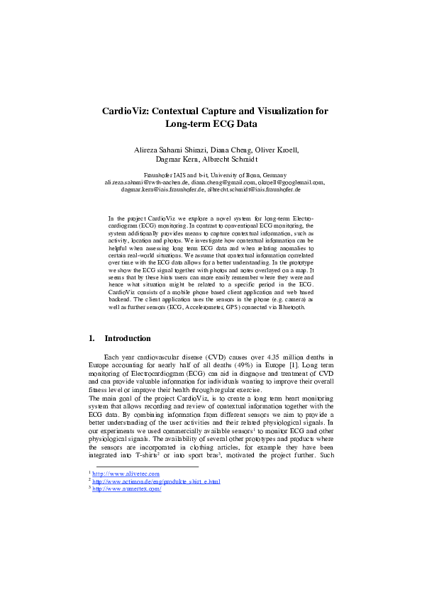 CardioViz: Contextual capture and visualization for long-term ecg data