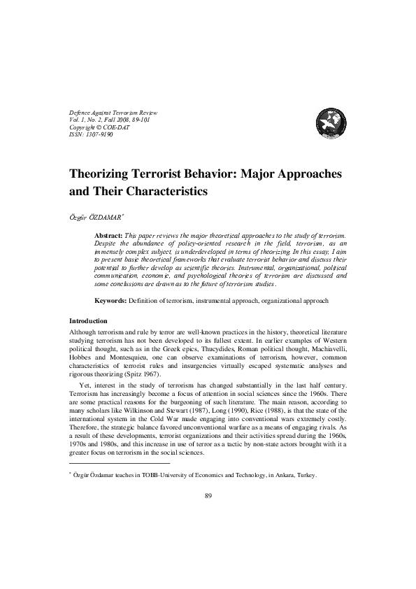 Terrorist behavior essay 06 picture